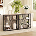 29.5" Console Table, 5-Tier Sofa Table, behind Couch Table with Storage Shelves for Hallway, Living Rooms, Entryway, Greige and Black BG69XG01