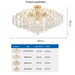 Modern Crystal LED Lights Chandelier for Living Room Decor Bedroom Ceiling Lamp Hanging Light Fixture Home Decoration Luxury