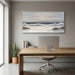 Coastal Seascape Canvas Wall Art, Neutral Blue Grey Ocean Waves Wrapped Canvas Print, Large Horizontal Wall Decor for Living Room above Sofa, Ready to Hang, 48 X 24 Inch