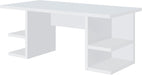 Alice 71" Modern Home Office Desk with Storage, 4 - Shelf Contemporary Engineered Wood Computer Desk, White - ShipItFurniture