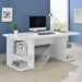 Alice 71" Modern Home Office Desk with Storage, 4 - Shelf Contemporary Engineered Wood Computer Desk, White - ShipItFurniture