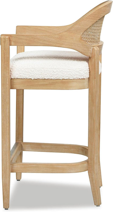 Americana Mid - Century Modern 26" Cane Back Counter Stool - ShipItFurniture