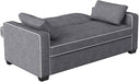 Ainsley Loveseat with Pull Out Sleeper Microfiber Charcoal Full