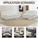 Sectional Sofa Sets, Living Room Furniture Sets Modern Faux Leather Sofa Couch 5-Seat Sofa for Living Room(A-Creamy White, Sofa+Loveseat)