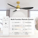 Contemporary 52 Inch Dc Motor Ceiling Fan With Remote