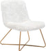 Faux Fur Upholstered Living Room Chair