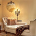 Bronze Vintage Crystal Table Lamp,Bedside Lamps for Nightstand 28"H