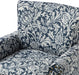 Elegant Floral Wingback Chair With Removable Cushion