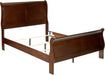 202411F-CO Traditional Cappuccino Louis Philippe Full Size Bed