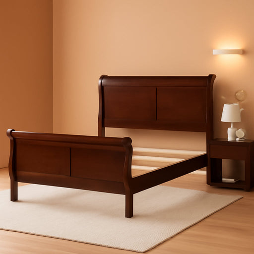 202411F-CO Traditional Cappuccino Louis Philippe Full Size Bed