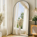 76"X34" Floor Mirror Full Length, Arched Full Length Mirror with Stand, Large Full Body Mirrors for Bedroom Living Room or Cloakroom Black