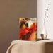 Dancing Lady Oil Paintings on Canvas Framed Wall Artwork for Living Room Bedroom Home Decorations Wall Decor Red Girl Dancer Artwork Ready to Hang (Dancing Lady A, 16" L X 12" W)