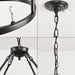 Black Wagon Wheel Chandelier 32Inch 12Light Industrial