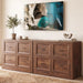 Four Drawer Filing Cabinet Distressed Oak StorageUnit
