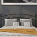 Woodstock Decorative Black Metal Queen Size Headboard