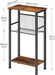 15.7" Narrow Console Table for Small Space, Set of 2 Entryway Table with Adjustable Shelf, behind Couch Table, Sofa Table, for Entryway, Hallway, Livingroom, Rustic Brown and Black BF41XGP201