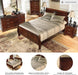 Signature Design by Ashley Alisdair Traditional Queen Sleigh Bed, Foundation or Box Spring Needed, Dark Brown