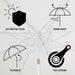 Tracy 9' Scalloped Market Patio Umbrella, White