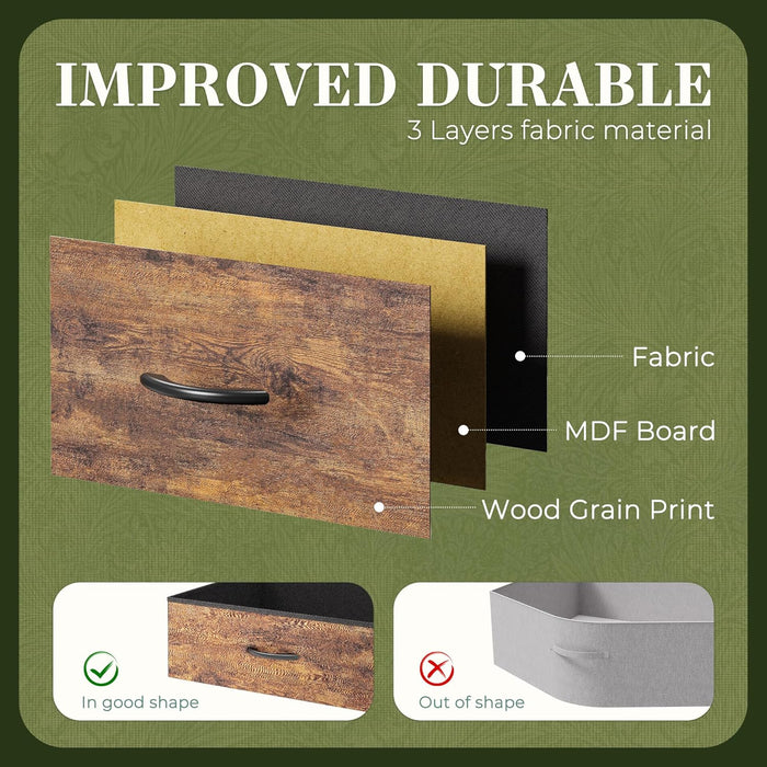 70 Inches Dresser Entertainment Center Rustic Brown