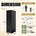 4 Drawer File Cabinet for Home Office, Vertical Filing Cabinet