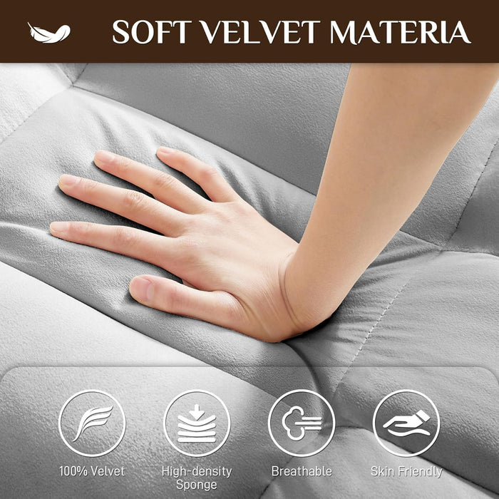 Gray Convertible Sleeper Chair With Builtin Cupholder