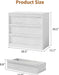 3 Dresser for Bedroom, 30.5" Tall Dresser, Freestanding Vertical Drawer with Storage, Wooden Closet Chest Storage for Living Room, Hallway, Entryway, White