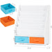 Kids Bookshelf with Storage Bins, Book Shelf for Kids Rooms, 4-Tier Toddler Sling Bookshelf for Nursery, Living Room, Bedroom, White