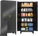 75 Inch IndustrialGrade BlackSteel Storage Cabinet Pro