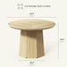43 Inch Circular Dining Table With SolidWoodPedestal