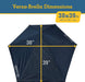 Versa-Brella UPF 50+ Personal Sun Shade - Portable Umbrella for Sports & Outdoors - Secure Clamp, 360-Degree Swivel Adjustable Position for Maximum Sun Protection - Compact with Carry Case