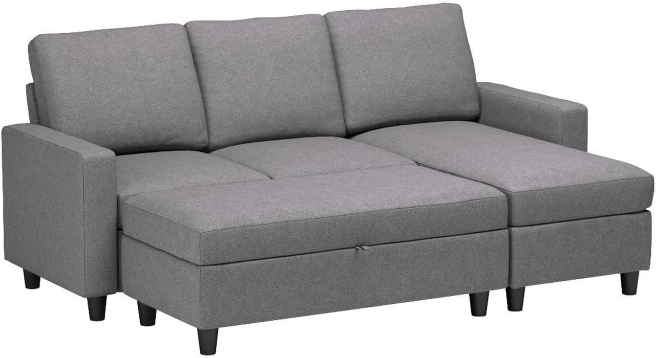 Reversible Sectional Sofa with Ottoman Chaise