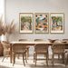 Triptych Dolce Far Niente Framed Cnavas Wall Art 20X30 Inches X3 | Wooden Frame, Uv-Resistant Ink, Giclée Printing Process, Pre-Installed Hooks Make It Easy to Hang Home or Office Wall Decor