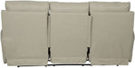 Eastland Lay Flat Reclining Sofa in Beige Fabric with Accent Pillows