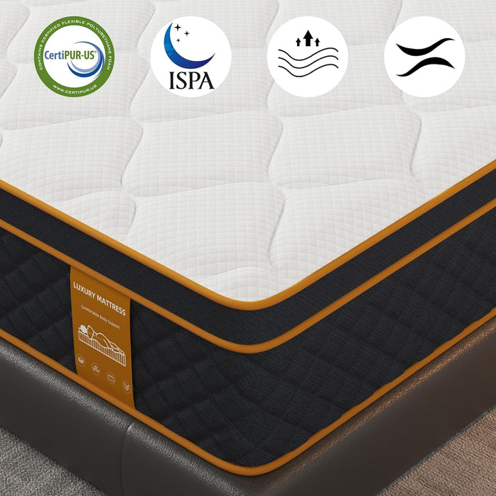 Full Size Memory Foam Hybrid Mattress UltraComfort