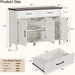 48-Inch Farmhouse Style Sideboard With Storage Drawers