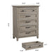 Ash Grey Freestanding Contemporary Wooden Large Dresser