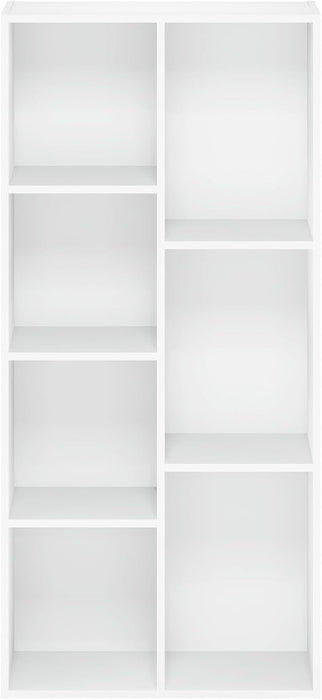 7 Cube StorageBookcase With Reversible Shelves BrightWhite