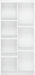 7 Cube StorageBookcase With Reversible Shelves BrightWhite