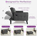 65Inch CharcoalGrey Upholstered ConvertibleSleeper Sofa
