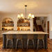 Black Farmhouse Chandeliers 36-Inch Dining Room Lighting