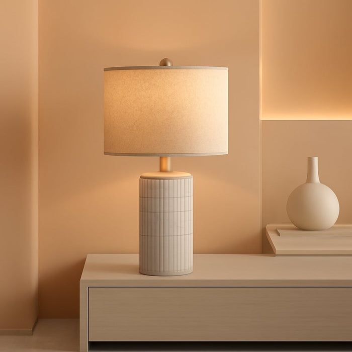 23'' Bedside Table Lamp for Bedroom Nightstands, Birthday Gifts for Women Mom, House Warming Gifts New Home Decor, Ceramic Lamp for Living Room, White Modern Bedroom Lamp