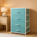 Stackable Storage Drawers Closet Organizers and Storage Fabric Blue 2 Drawer Dresser for Bedroom 2 Packs Modern