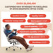 B100 PRO Ergonomic Office Chair with Footrest, 4D Flip-Up Armrests