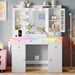 White Makeup Vanity Desk With AmbientIllumination LED