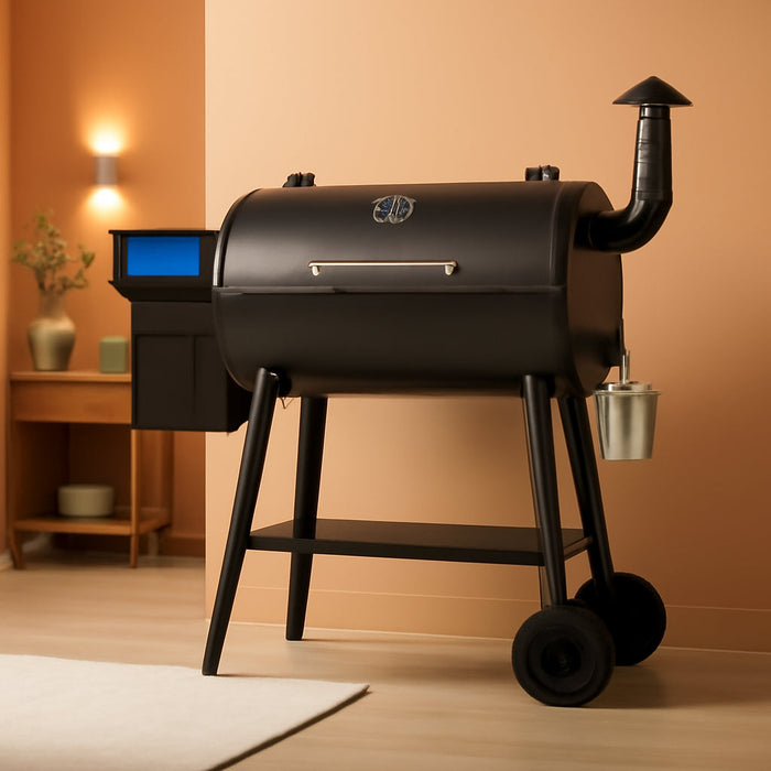 ZPG-550B2 Wood Pellet Grill & Smoker with PID 3.0 Controller, 553 Sq in Cooking Area, Meat Probe, Hopper Cleanout, 8 in 1 BBQ Grill Outdoor Auto Temperature Control, Black
