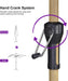 Outdoor Umbrella 6' X 6' Market Square Push Button Tilt, Cream