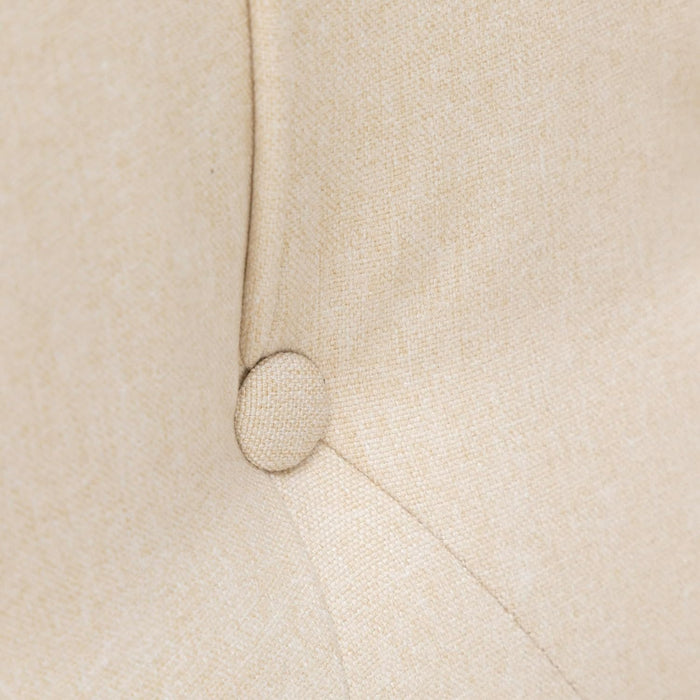 Mid Century Wingback Recliner Chair for Adults, Modern Linen Fabric Push Back Recliner Chairs with Button Tufted Upholstered Back & Footrest, Manual Recliner Chais for Living Room, Nursery, Beige