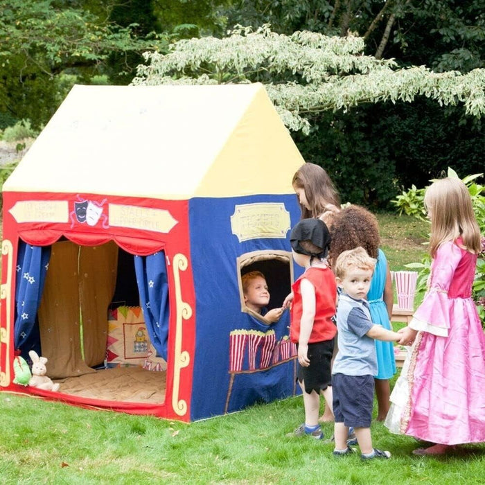 Win Green Theater Playhouse / Play Tent for Kids Indoor Outdoor Hand-Embroider