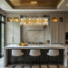 Modern Crystal Chandelier, 16-Lights 2 Tiers Dining Room Chandelier over Table, 36'' K9 Crystal Gold Rectangular Chandeliers for Kitchen Island Adjustable Long Chandeliers for Living Room