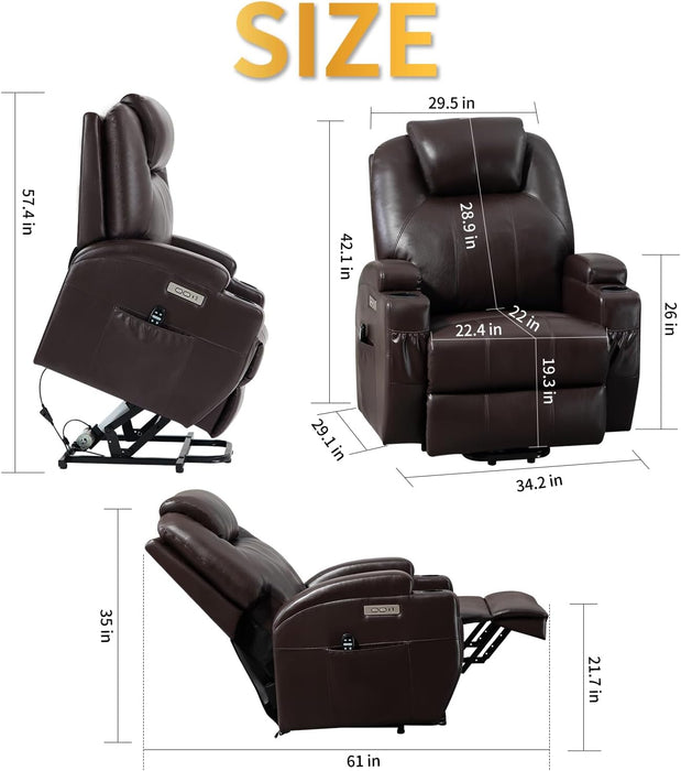 Power Recliner with Massage and Heat